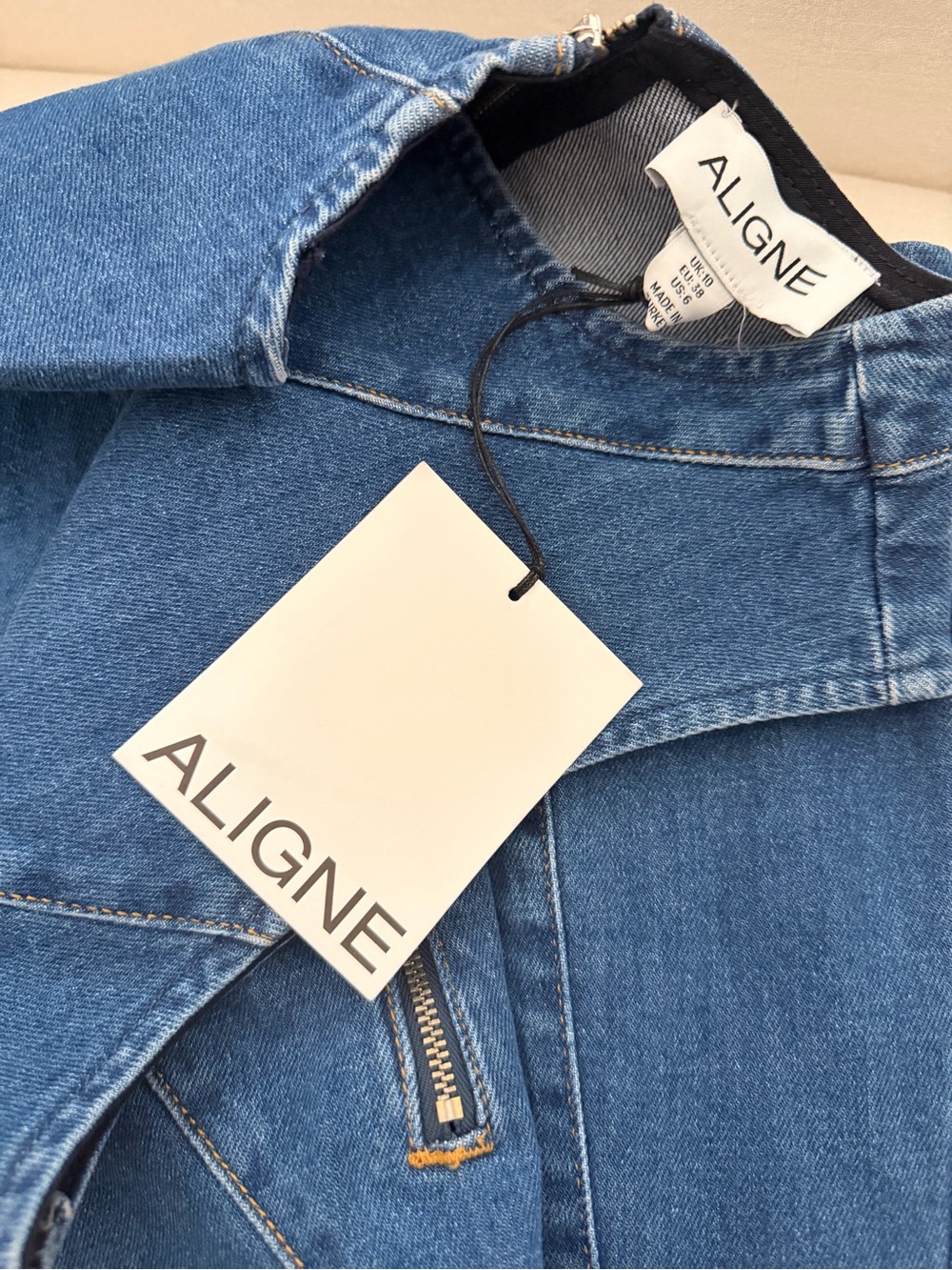 Women's Blue Raven Denim Midi Dress - Picture 7 of 7